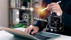 "AI analyzing financial data and stock market graphs in real-time"