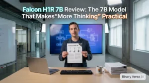 TII Abu Dhabi, Falcon H1R-7B, Falcon AI models, reasoning AI models, open-source AI, large language models, compact AI models, efficient AI inference, AI research in UAE, next-generation AI, artificial intelligence innovation, AI for reasoning tasks, multi-step reasoning models, AI for coding and mathematics, and advanced language models.