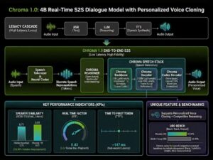 FlashLabs, Chroma 1.0, Voice AI, Real-Time AI, Speech-to-Speech AI, Open-Source AI, Conversational AI, Voice Cloning, Generative AI, AI Research , FlashLabs Researchers Release Chroma 1.0, Chroma 1.0 voice AI, real-time speech-to-speech AI, open-source voice AI model, low-latency voice AI, end-to-end voice AI system, personalized voice cloning AI, conversational voice agents, real-time AI assistants, speech AI research, audio token AI, next-generation voice models, AI voice interaction