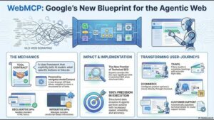 Google AI, WebMCP, AI Agents, Agentic Web, Chrome API, Model Context Protocol, Future of Internet, AI Automation, Developer Tools, Web Standards, Artificial Intelligence, Google Chrome Updates, AI Web Interaction